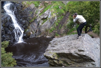 Ray on a rock - Ingalalla Falls